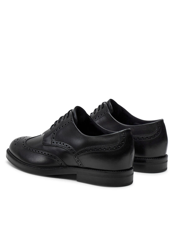 BOSS Boss Īsi apavi Dressletic Derb bubr 50521227 Melns