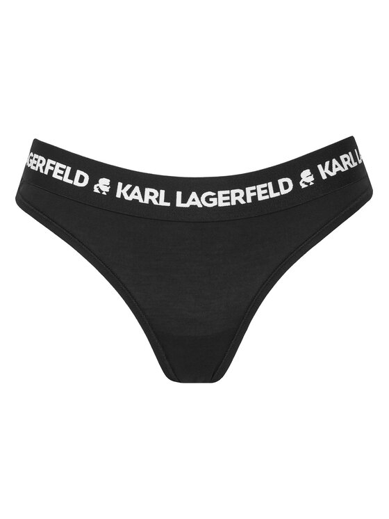 KARL LAGERFELD KARL LAGERFELD Kalhotky string A1W47008 Černá