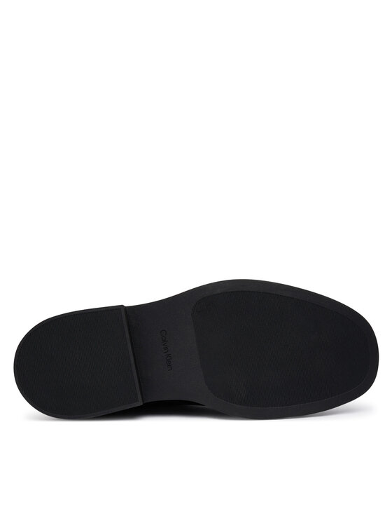 Calvin Klein Calvin Klein Ghete Sq Rubber Desert Boot Lth HM0HM02352 Negru