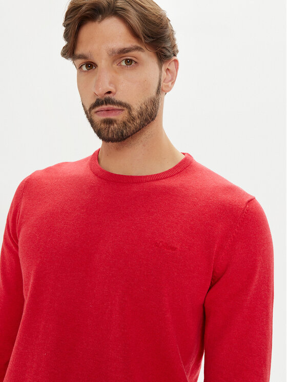 s.Oliver s.Oliver Sweter 2143173 Czerwony Regular Fit