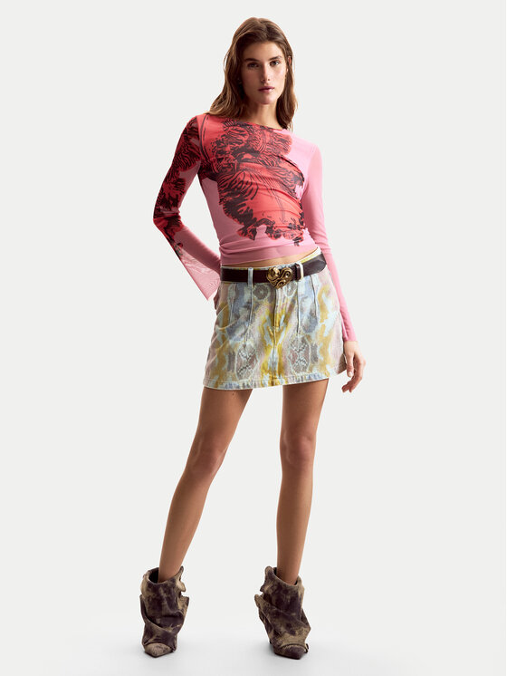Desigual Desigual Halenka Orchid Lacroix 26SWTK50 Růžová Slim Fit