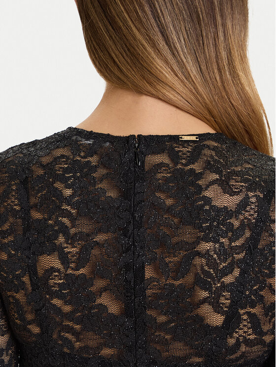 Guess Guess Vakarinė suknelė O5BK01 K1820 Juoda Slim Fit