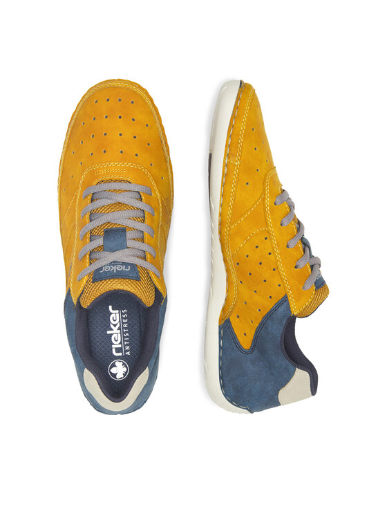 Rieker Rieker Sneakersy 07506-68 Żółty