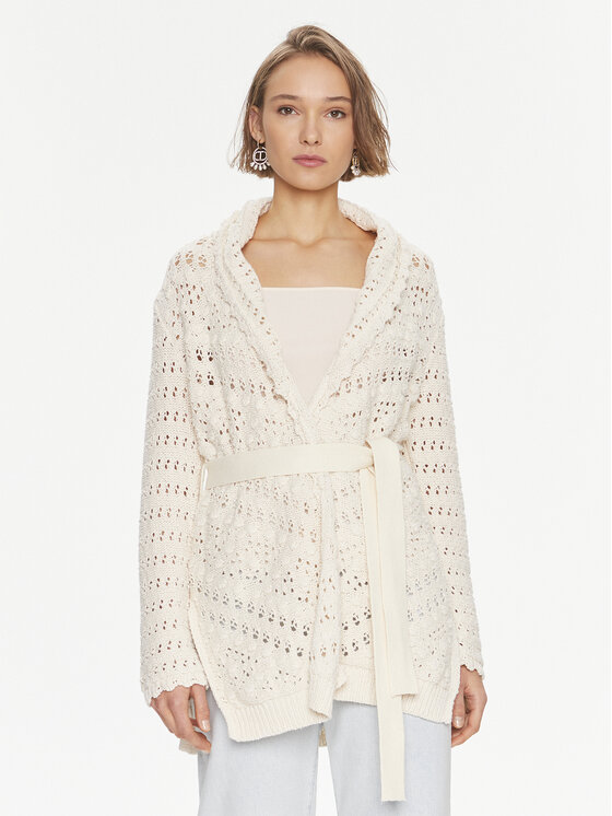 TWINSET TWINSET Kardigán 241TP3501 Bézs Regular Fit