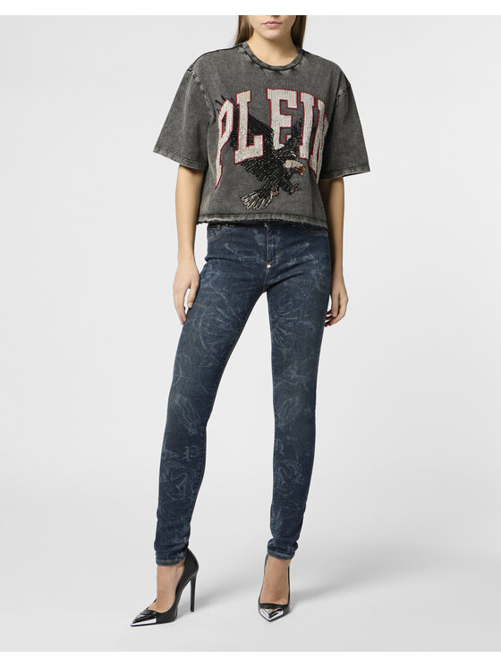 PHILIPP PLEIN PHILIPP PLEIN T-Shirt 26537 Czarny Regular Fit