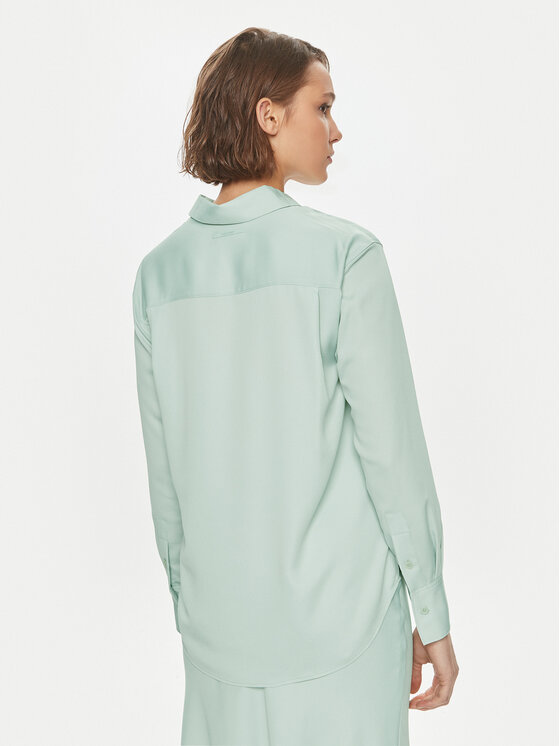 Calvin Klein Calvin Klein Košulja K20K206777 Zelena Relaxed Fit
