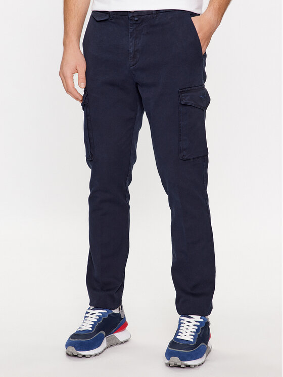 Aeronautica Militare Pantaloni din material 232PA1545CT3143 Bleumarin Regular Fit