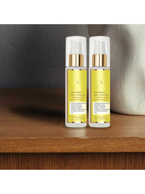 Erthskin London Erthskin London 2x Jad Pszczeli + Eliksir Miodu Manuka Serum