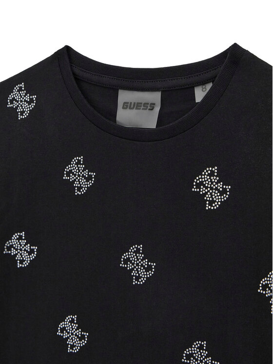 Guess Guess Футболка J6GI35 I3Z14 Чорний Relaxed Fit