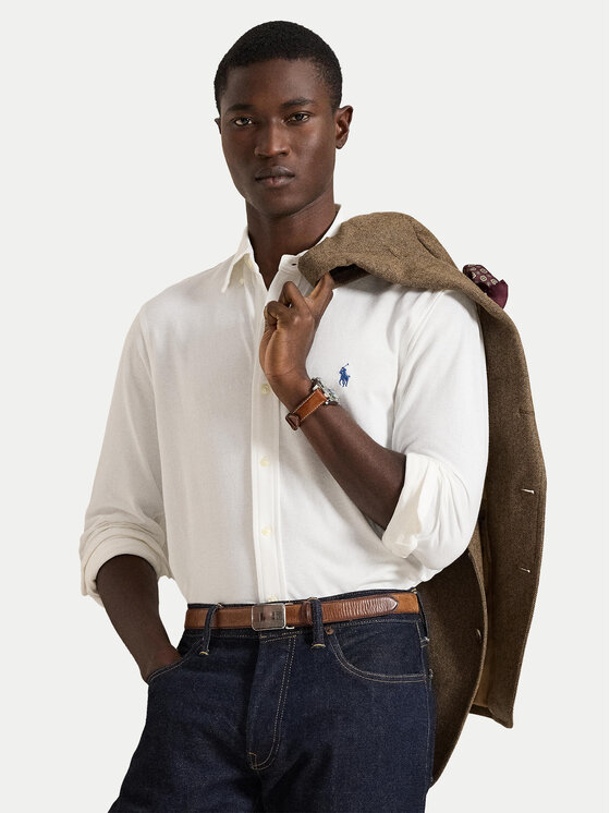 Polo Ralph Lauren Polo Ralph Lauren Srajca 710654408003 Bela Regular Fit