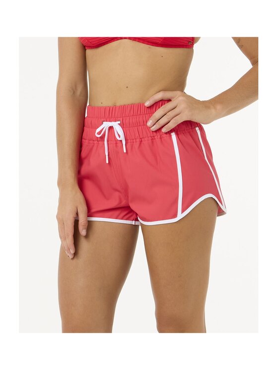 Rip Curl Rip Curl Szorty kąpielowe High Waist Retro Volley 3" Czerwony