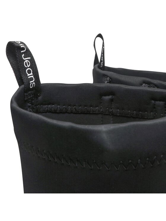 Calvin Klein Jeans Calvin Klein Jeans Guminiai batai High Rainboot Neoprene YW0YW00838 Juoda
