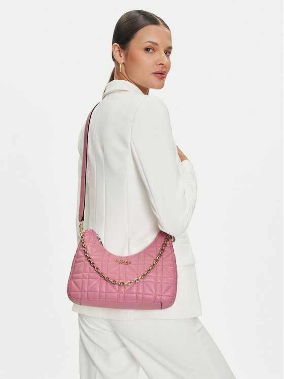 Guess Guess Дамска чанта Assia (QG) HWQG84 99180 Розов