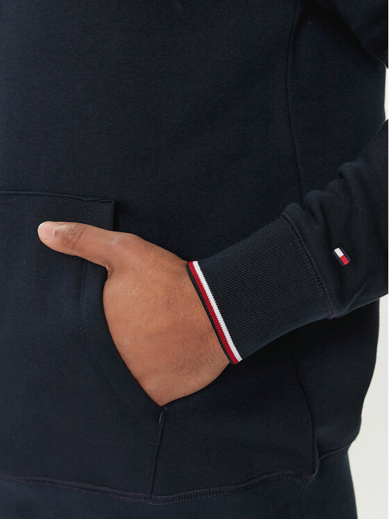 Tommy Hilfiger Tommy Hilfiger Pulóver Logo MW0MW32673 Sötétkék Regular Fit