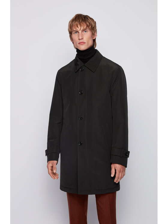 BOSS Boss Kevad-sügis mantel Dain 4 50436691 Must Regular Fit