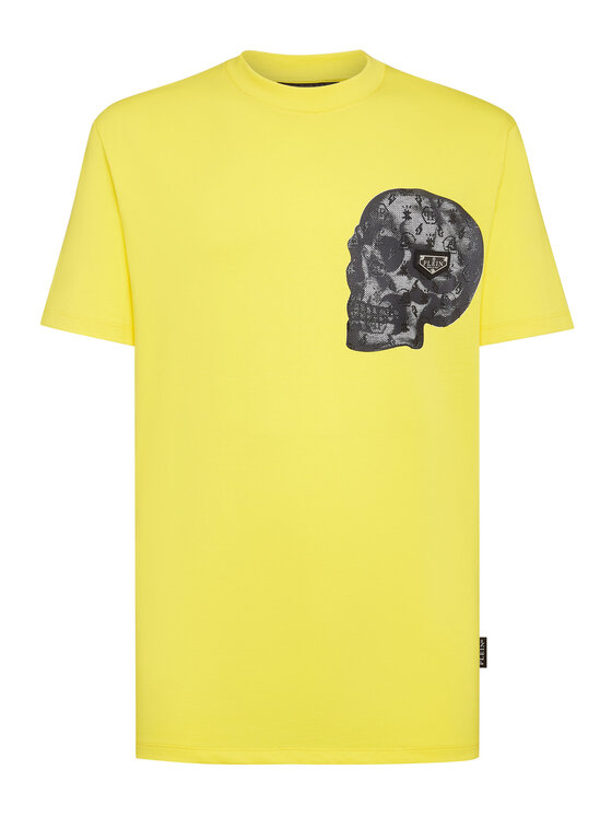 PHILIPP PLEIN PHILIPP PLEIN T-shirt 30421 Giallo Regular Fit