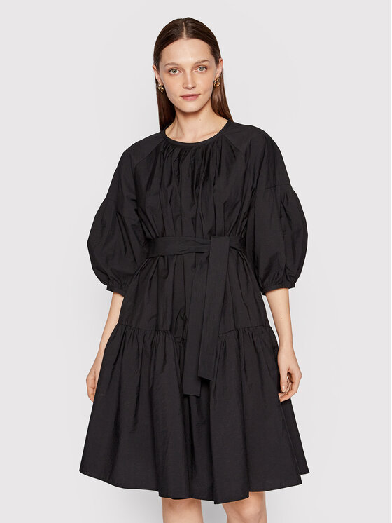 Weekend Max Mara Ежедневна рокля Lucas 52211621 Черен Flare Fit