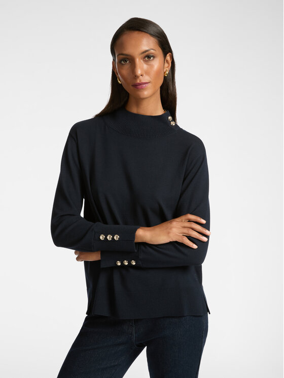 Elena Mirò Elena Mirò Cardigan M456Z000586N034 Blu Boxy Fit