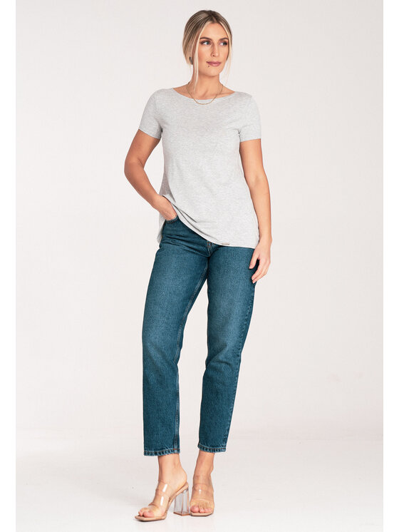FIGL FIGL Blúzka M1051 Sivá Flared Fit