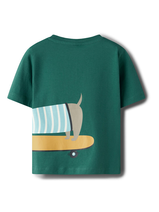 NAME IT NAME IT T-Shirt Helge 13238145 Zielony Regular Fit