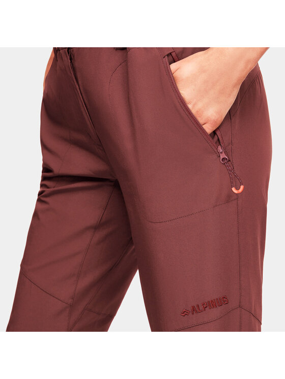 Alpinus Alpinus Spodnie outdoor Marmore Bordowy Regular Fit