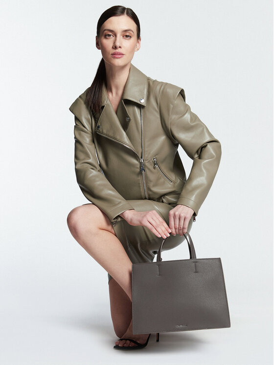 Trussardi Handtasche Nadir Tote Md Full 75B01488 Grau Modivo