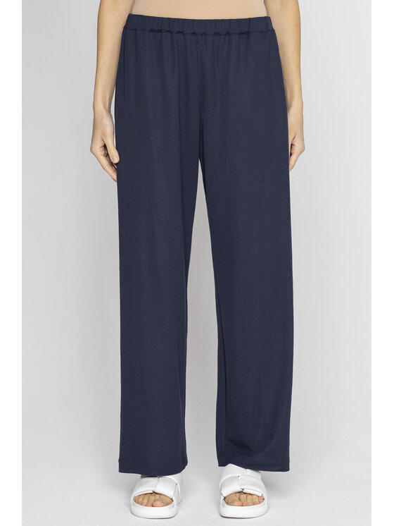 Deni Cler Milano Deni Cler Milano Spodnie dresowe T-DC-5246-E2-20-58-1 Granatowy Oversize