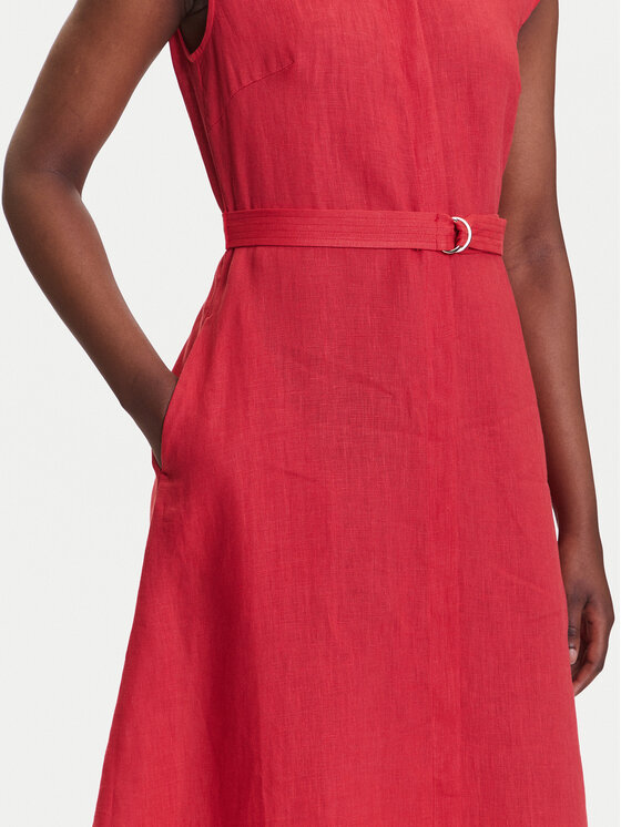 Marella Marella Košilové šaty Rodesia 2515221262 Červená Regular Fit