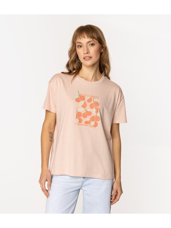 Lee Cooper Lee Cooper T-Shirt CHERRY 1145 Różowy Loose Fit
