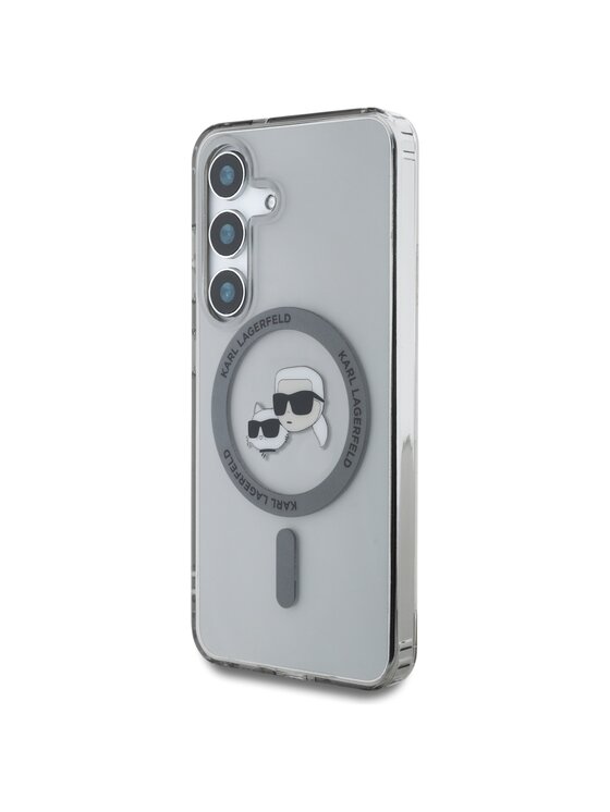 KARL LAGERFELD KARL LAGERFELD Etui na telefon Button Karl & Choupette Heads Printed Logo Czarny