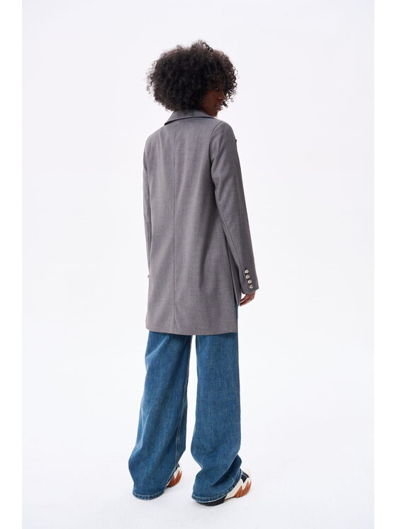 blue shadow blue shadow Marynarka Vida Szary Regular Fit