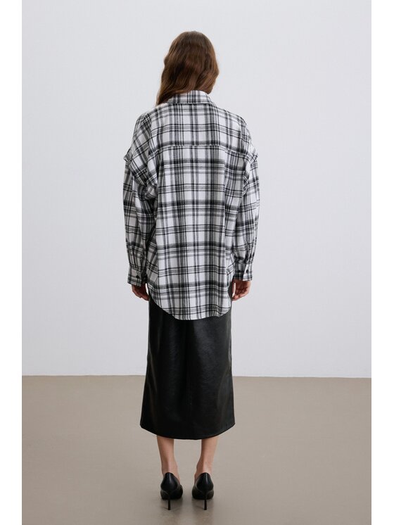 Estro Estro Camicia ER00119330 Bianco Loose Fit