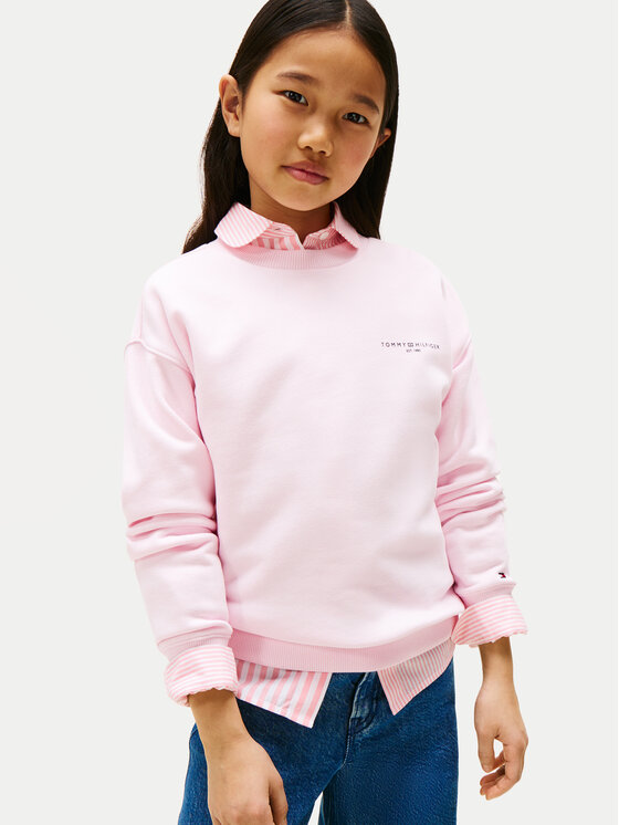 Tommy Hilfiger Tommy Hilfiger Суитшърт KS0KS00640 Розов Regular Fit
