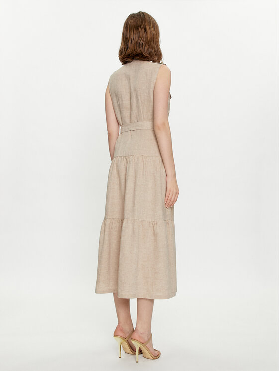 Luisa Spagnoli Luisa Spagnoli Ежедневна рокля Principato 540880 Бежов Regular Fit