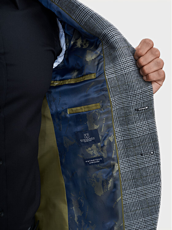 Evenemen Evenemen Marynarka JOCKER Z Szary Slim Fit