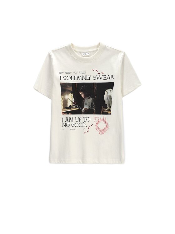 Coccodrillo Coccodrillo T-Shirt ZC6143201LBW-003 Krémová Regular Fit