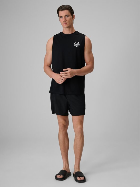 4F 4F Tank top 4FRSS26TSLEM365-20S Czarny Relaxed Fit