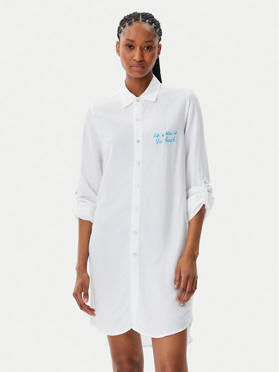 Banana Moon Banana Moon Camicia Gasted Suntrip BTQ10 Bianco Relaxed Fit