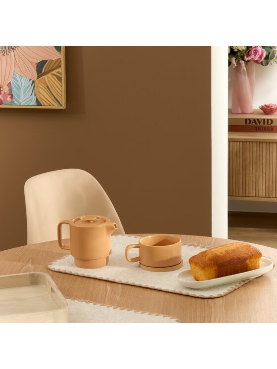 MIAhome MIAhome Dzbanek ceramiczny do herbaty 700 ml JARRA-2 Pomarańczowy