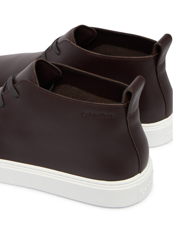 Calvin Klein Calvin Klein Sneakers Hybrid Clean Cup Mid Boot Lth HM0HM02010 Dunkelrot