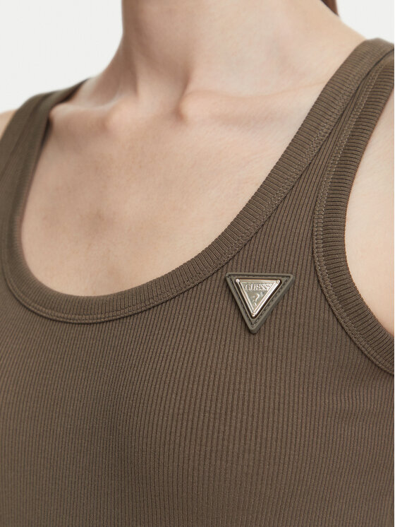 Guess Guess топ V4YP06 K8RT2 Каки Slim Fit