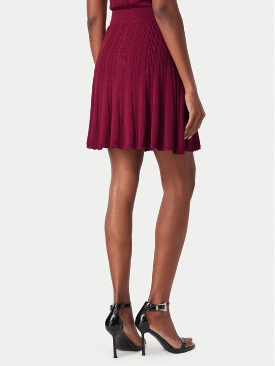 Guess Guess Spódnica mini W6YD21 Z0971 Bordowy Regular Fit