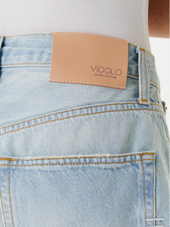 ViCOLO ViCOLO Kratke traperice DD5096 A Plava Regular Fit