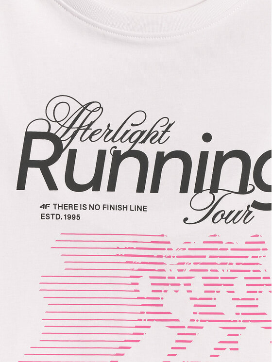 4F 4F T-Shirt AFTERLIGHT Biały