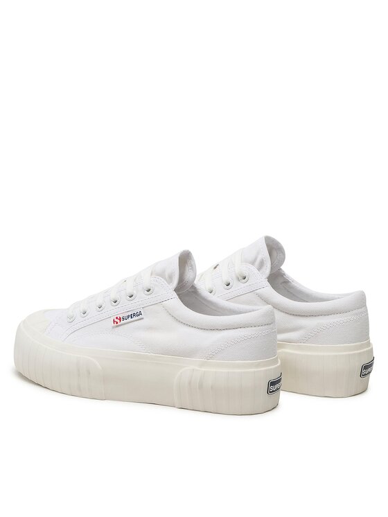 Superga Superga Кецове Stripe Platform 2631 S5111SW Бял