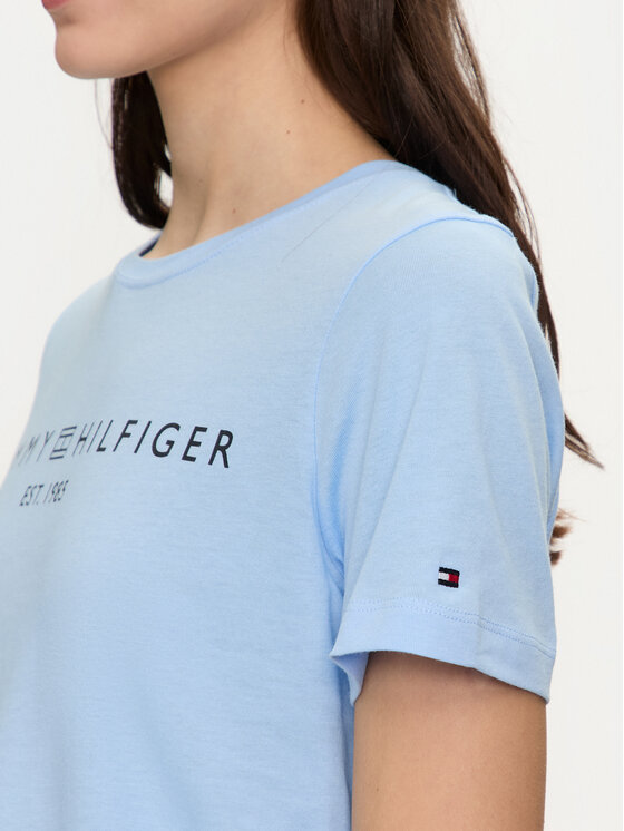 Tommy Hilfiger Tommy Hilfiger T-särk Logo WW0WW40276 Sinine Regular Fit
