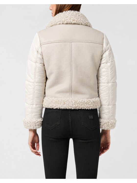 PHILIPP PLEIN PHILIPP PLEIN Kurtka puchowa 32441 Beżowy Regular Fit