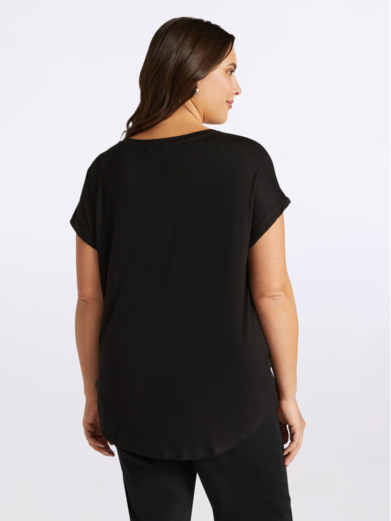 Fiorella Rubino Fiorella Rubino T-shirt G613L708232N033 Nero Regular Fit