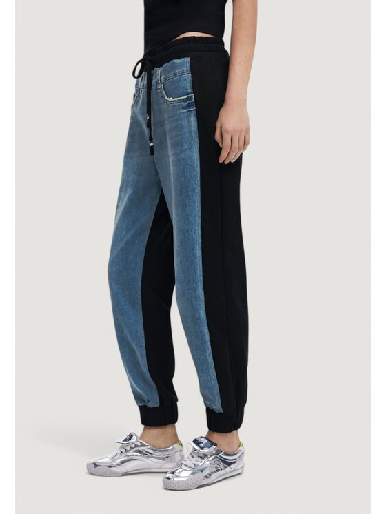 Desigual Desigual Τζιν DENIM PEETERS Μαύρο Mom Fit
