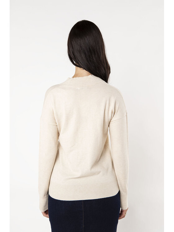 QUIOSQUE QUIOSQUE Kardigan Quiosque 6RS003103 Beżowy Regular Fit